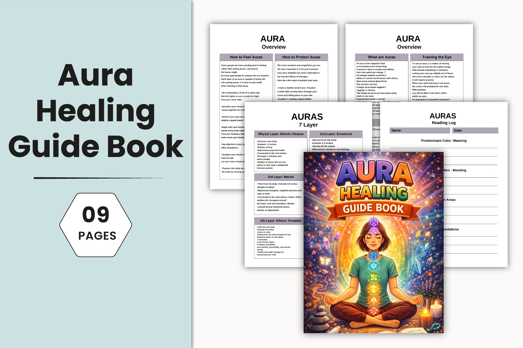 Aura Healing Guide Planner