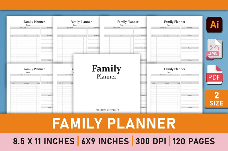 Family Planner - CraftNest - Digital Crafting and Art