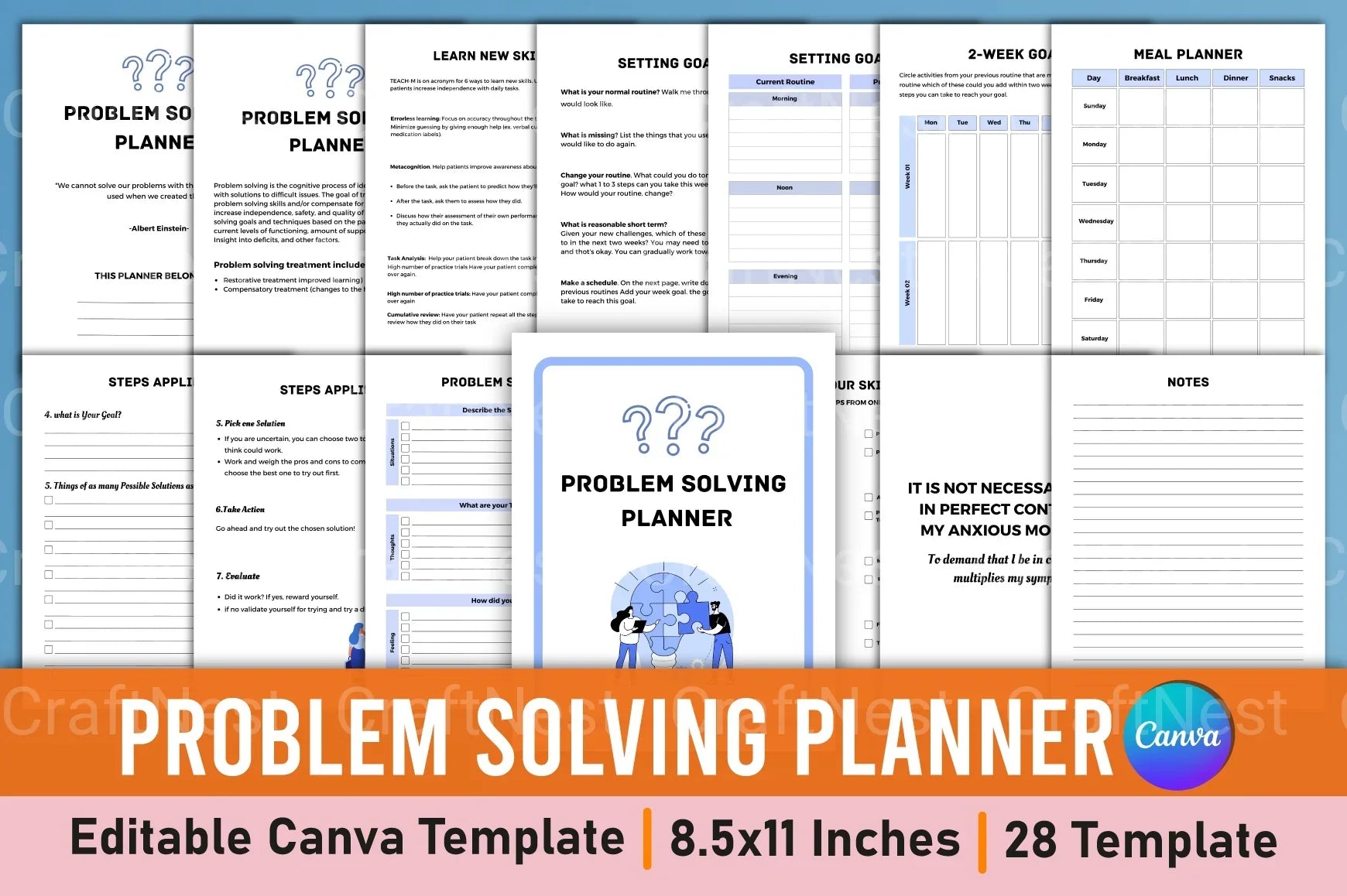 Problem Event Planning Effective Problem Solving Planner