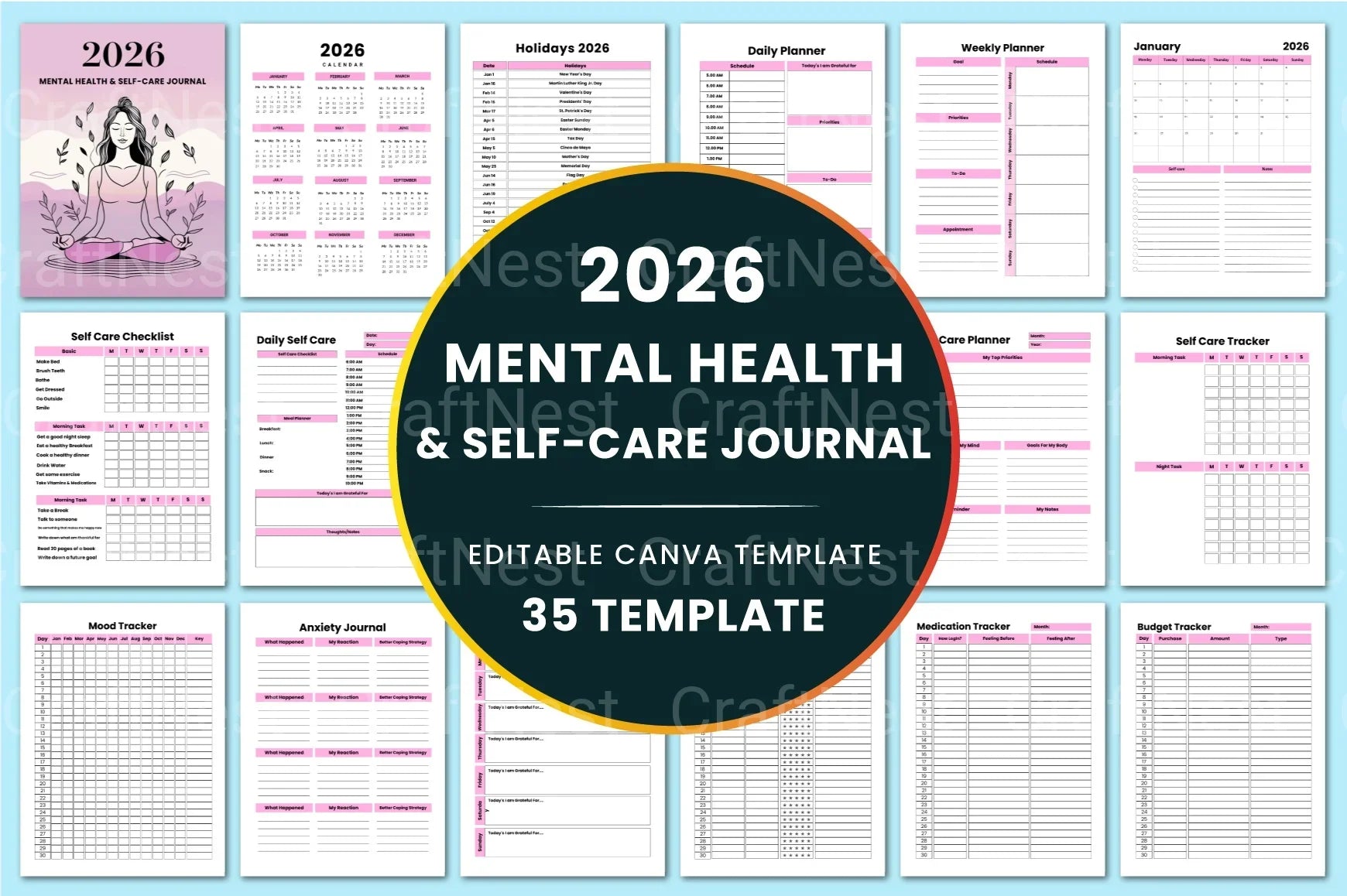 Mental Health Self-Care Guide - CraftNest - Digital Crafting and Art