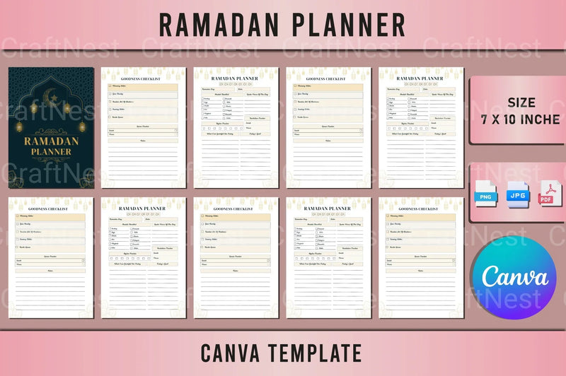 Ramadan Planner: Organize Your Month Effectively - CraftNest - Digital Crafting and Art