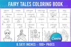 Fairy Tales Coloring Book for Kids - CraftNest - Digital Crafting and Art