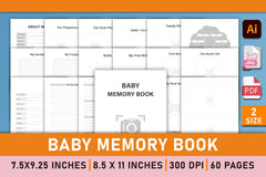 Baby Memory Book Planner - CraftNest - Digital Crafting and Art