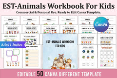 Best Animals Workbook for Kids - CraftNest - Digital Crafting and Art