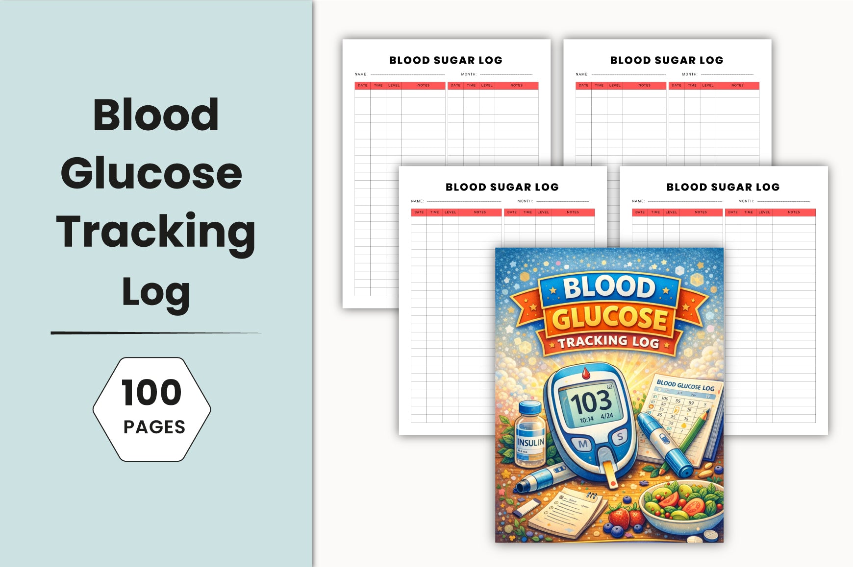 Blood Glucose Tracking Planner