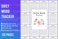 Daily Mood Tracker Template - CraftNest - Digital Crafting and Art