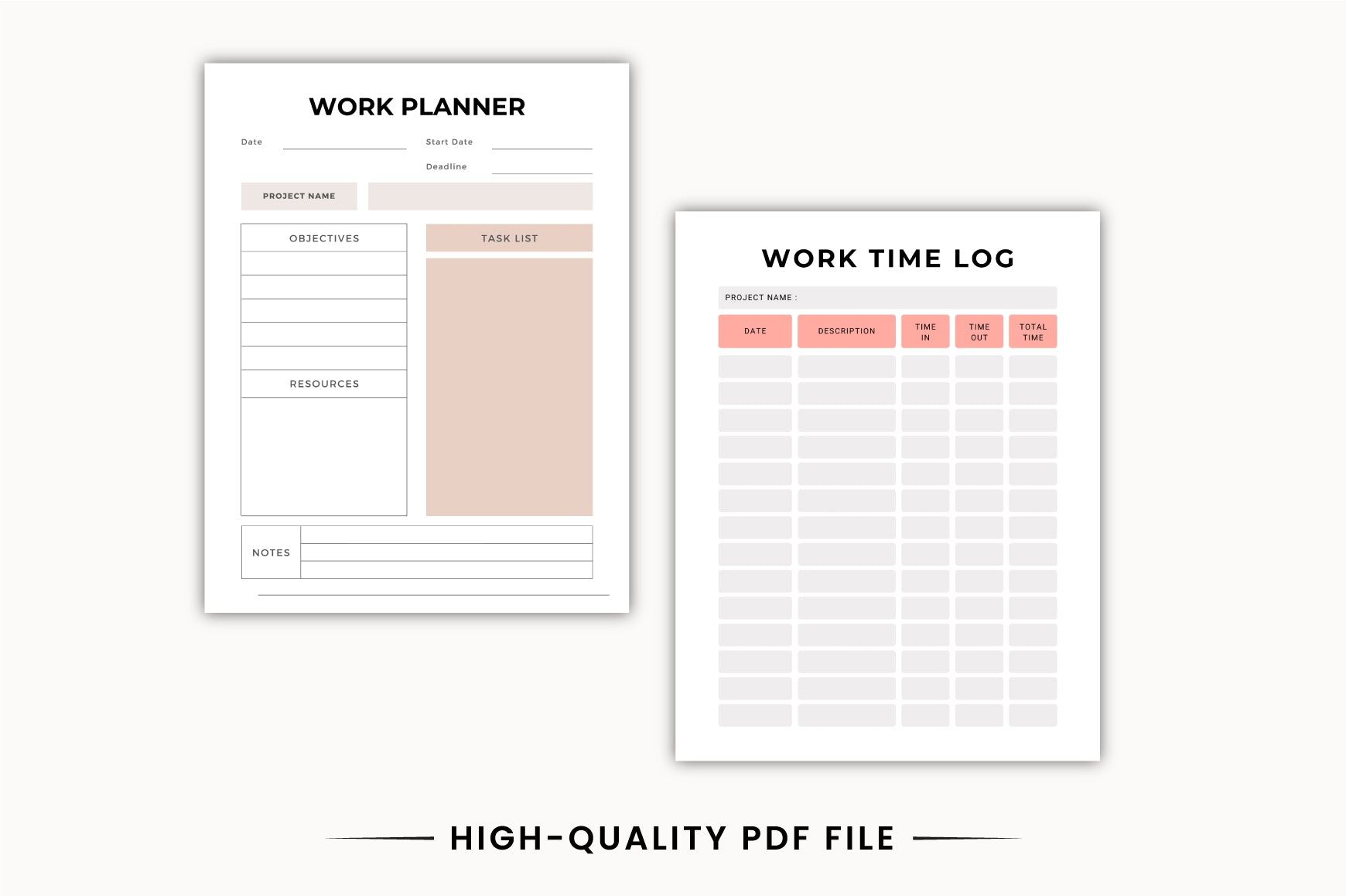 Work Productivity Planner