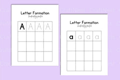 Letter Formation Handwriting Practice Guide - CraftNest - Digital Crafting and Art