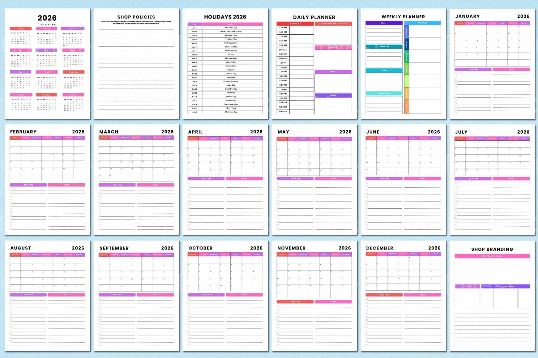 Online Business Planner - CraftNest - Digital Crafting and Art