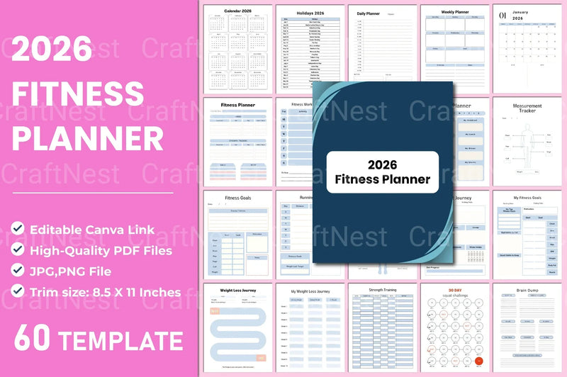 Fitness Planner Guide - CraftNest - Digital Crafting and Art