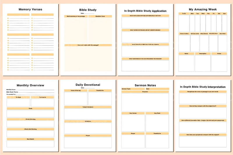Devotional Planner for Spiritual Growth - CraftNest - Digital Crafting and Art