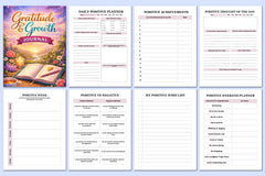 Gratitude Growth Planner - Printable Journal Bundle - CraftNest - Digital Crafting and Art