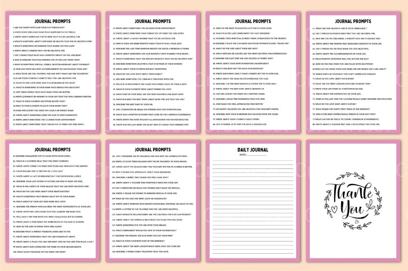 Gratitude Prompts for Daily Reflection - CraftNest - Digital Crafting and Art