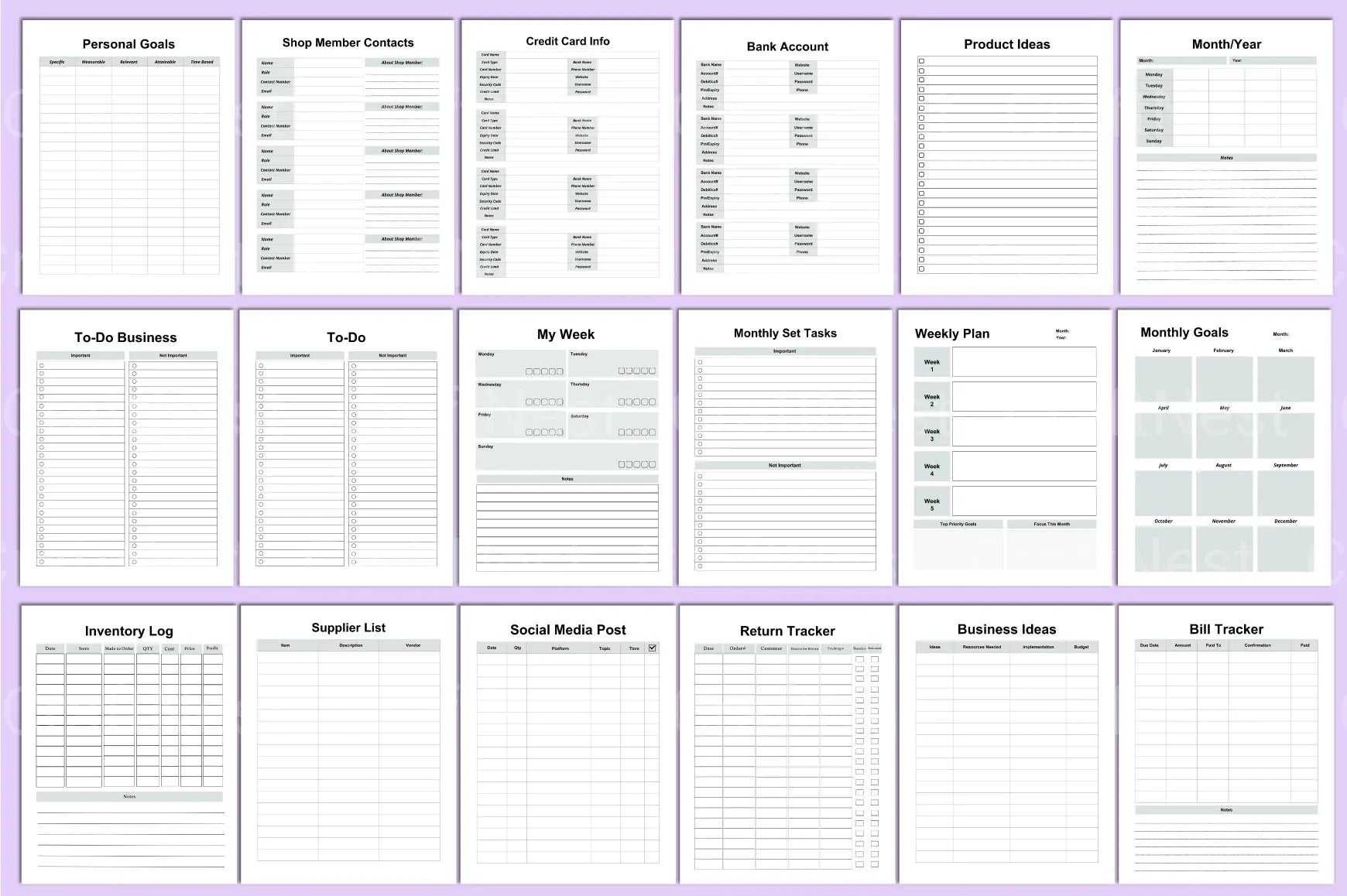 Girl Boss Planner: Empower Your Productivity - CraftNest - Digital Crafting and Art
