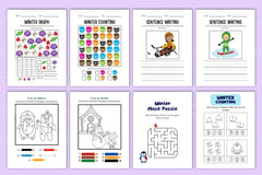 Winter Activity Coloring Book for Kids - CraftNest - Digital Crafting and Art