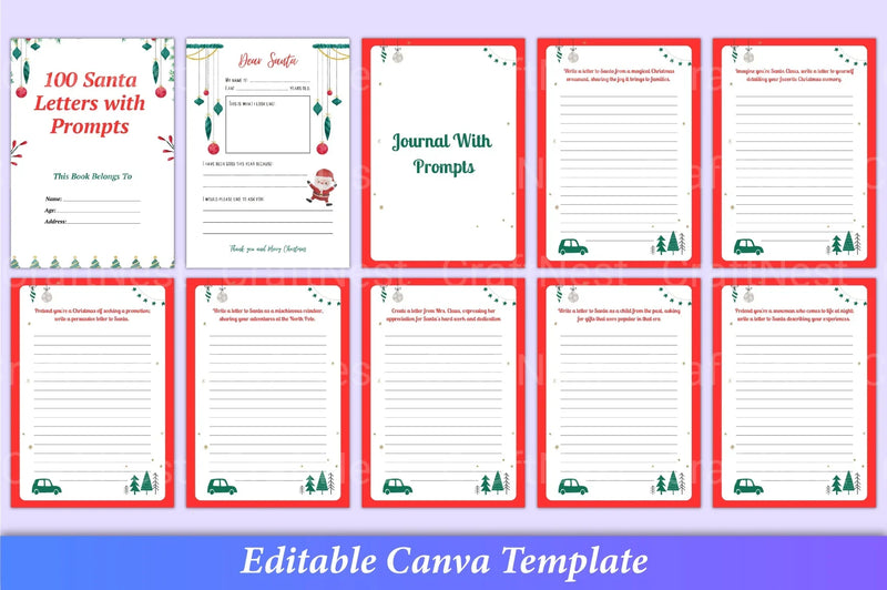 Letters to Santa with Writing Prompts - CraftNest - Digital Crafting and Art