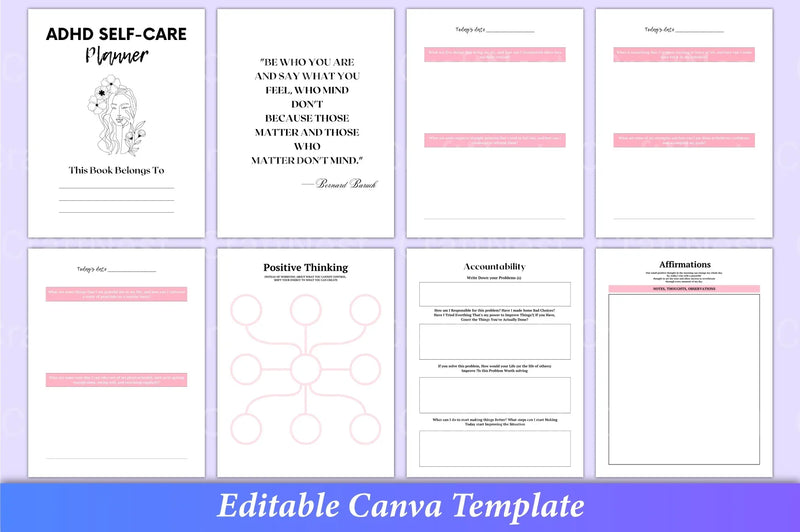 Ultimate ADHD Self-Care Planner - CraftNest - Digital Crafting and Art