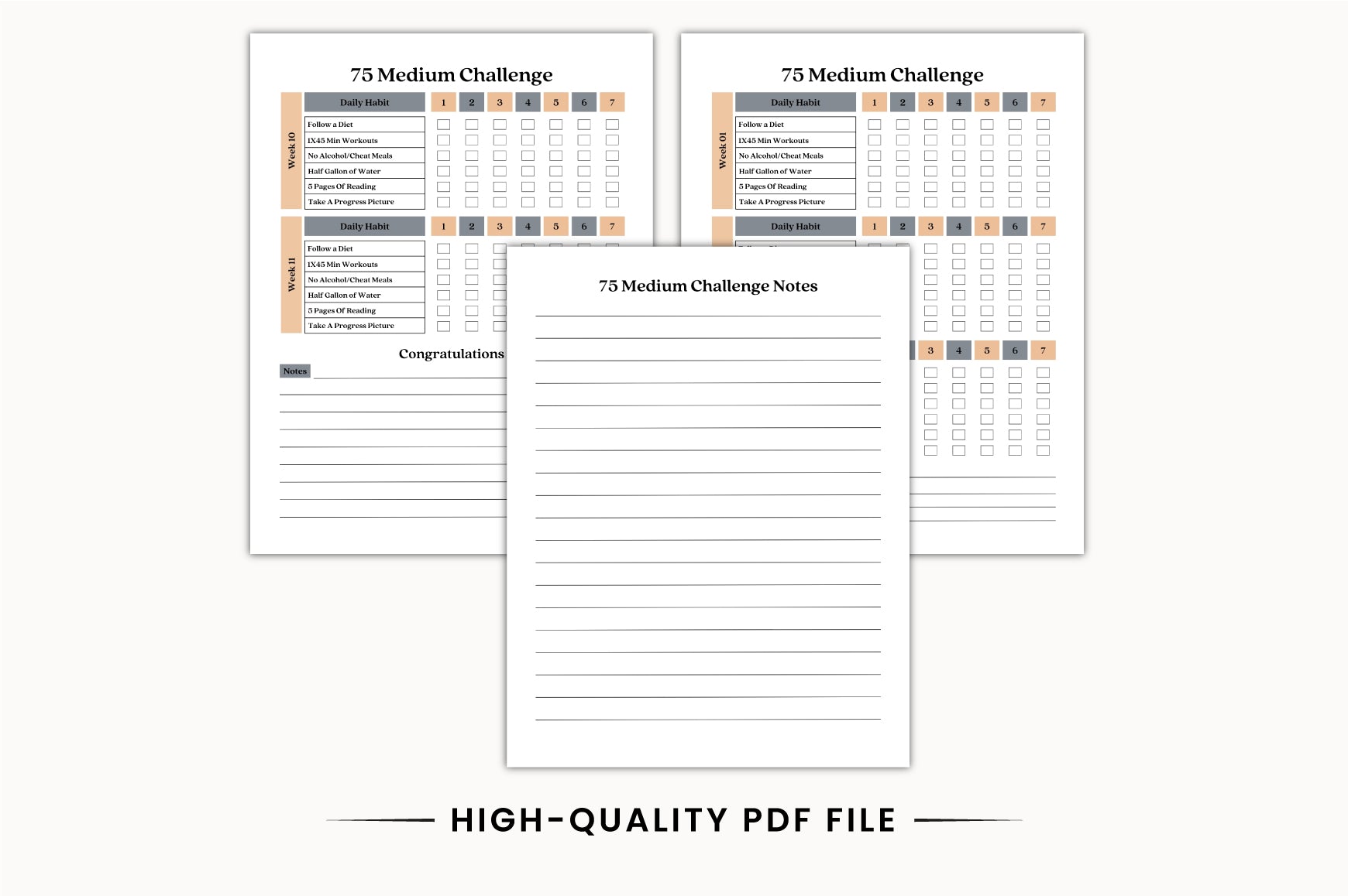 Medium Progress Planner