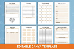Yoga Canva Template for Design Inspiration - CraftNest - Digital Crafting and Art