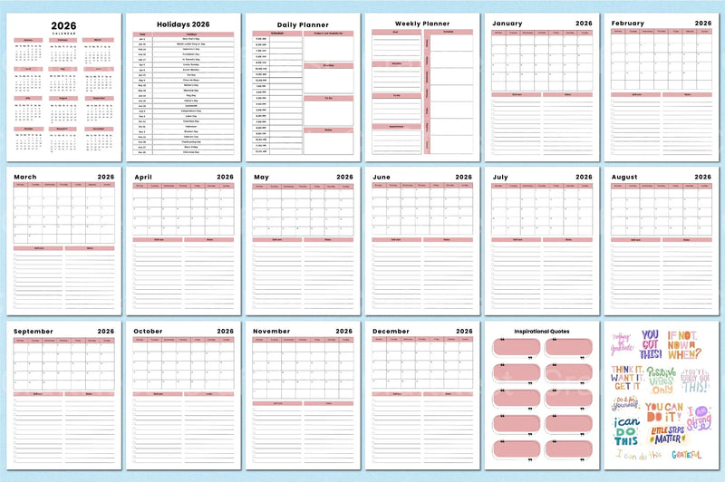 Vision Board Planner Template Canva - CraftNest - Digital Crafting and Art