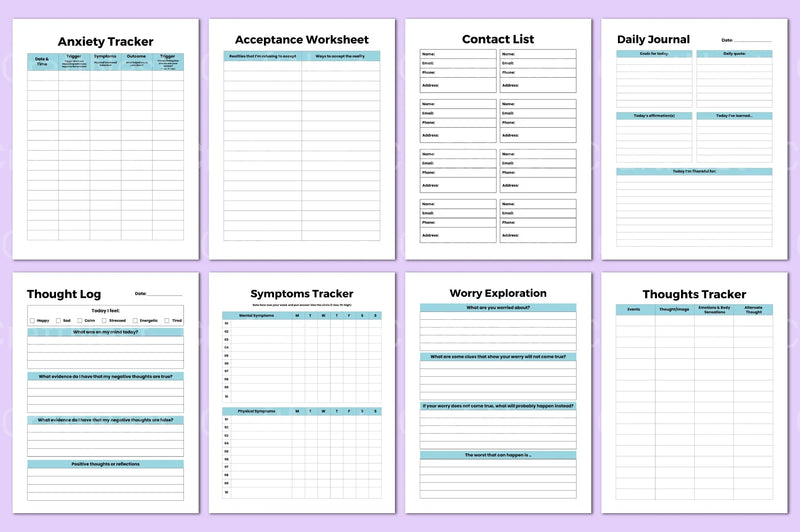 Mental Health Worksheets for Improved Well-being - CraftNest - Digital Crafting and Art
