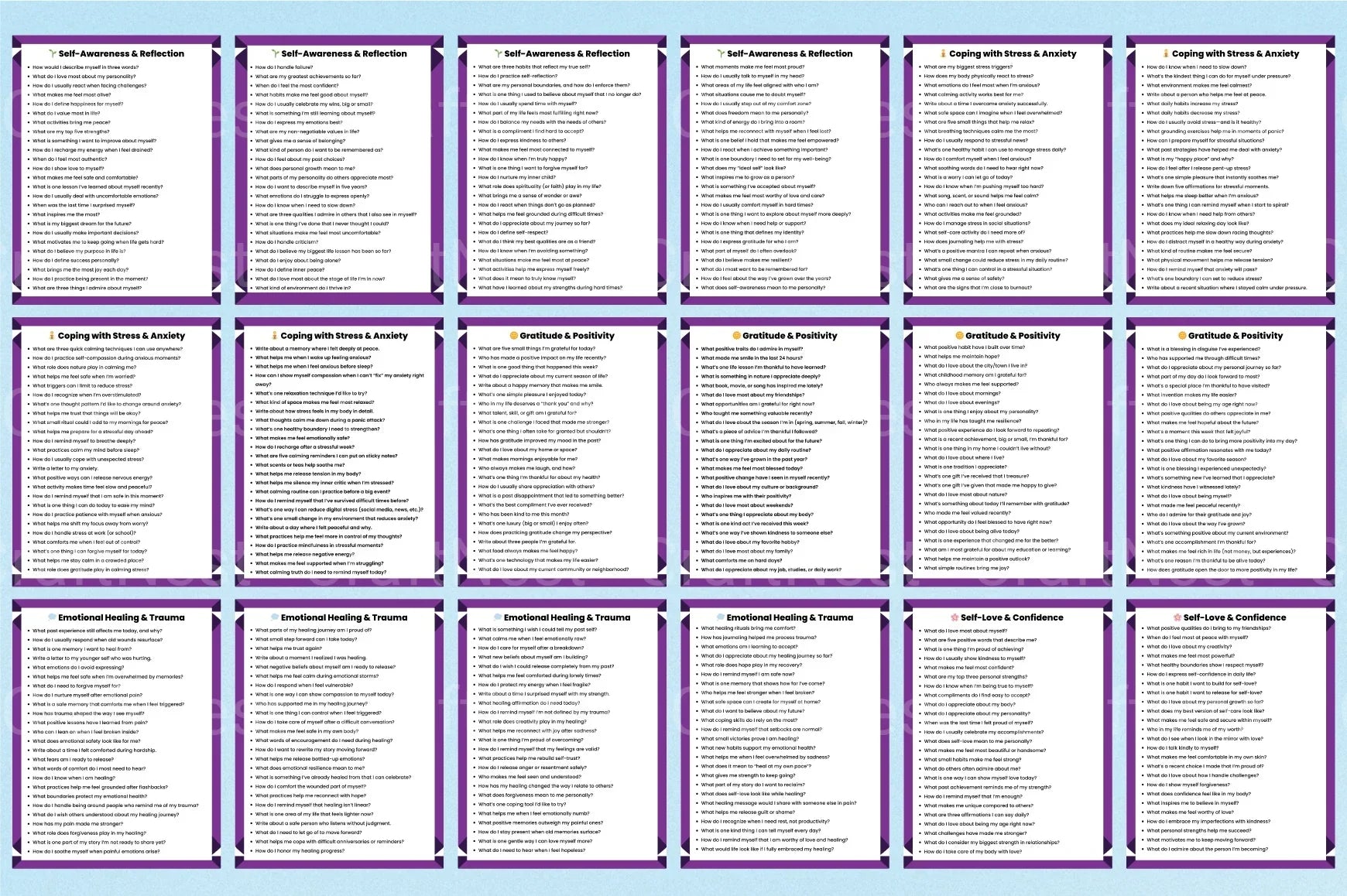 Mental Health Prompts for Wellness - CraftNest - Digital Crafting and Art