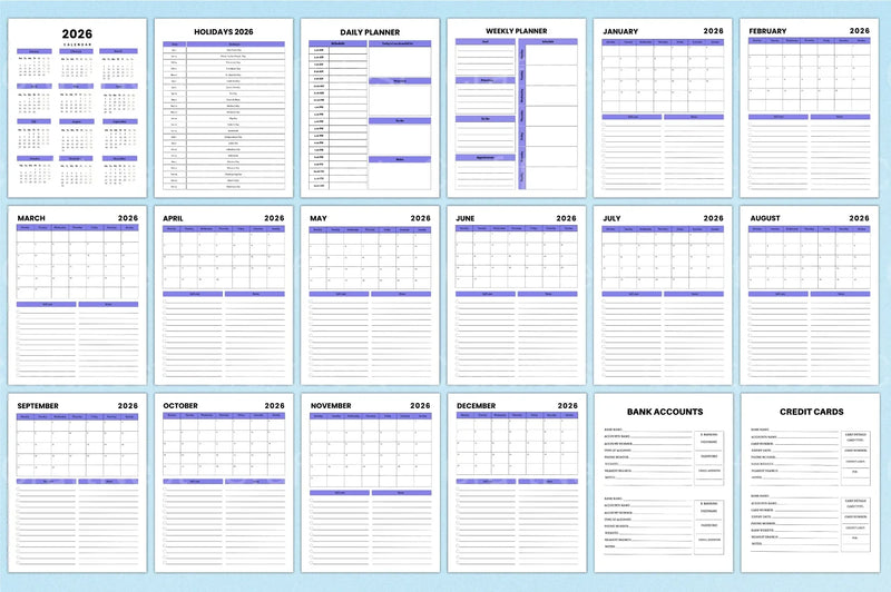 Budget Financial Planner - CraftNest - Digital Crafting and Art