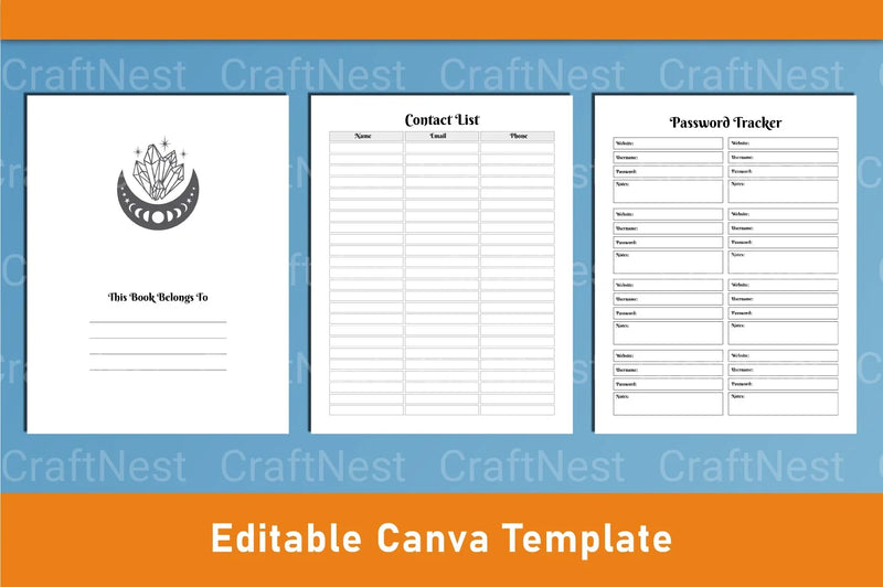 Witchy Planner Canva Template - CraftNest - Digital Crafting and Art
