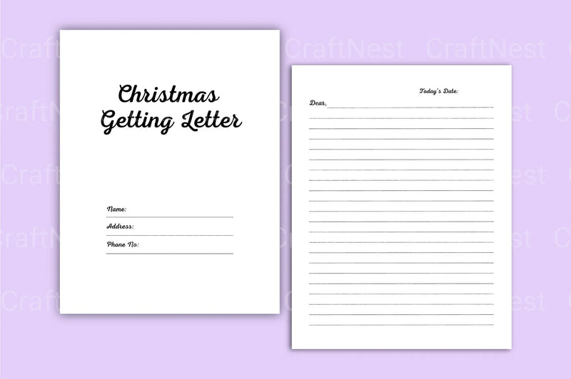 Christmas Greeting Letter - CraftNest - Digital Crafting and Art