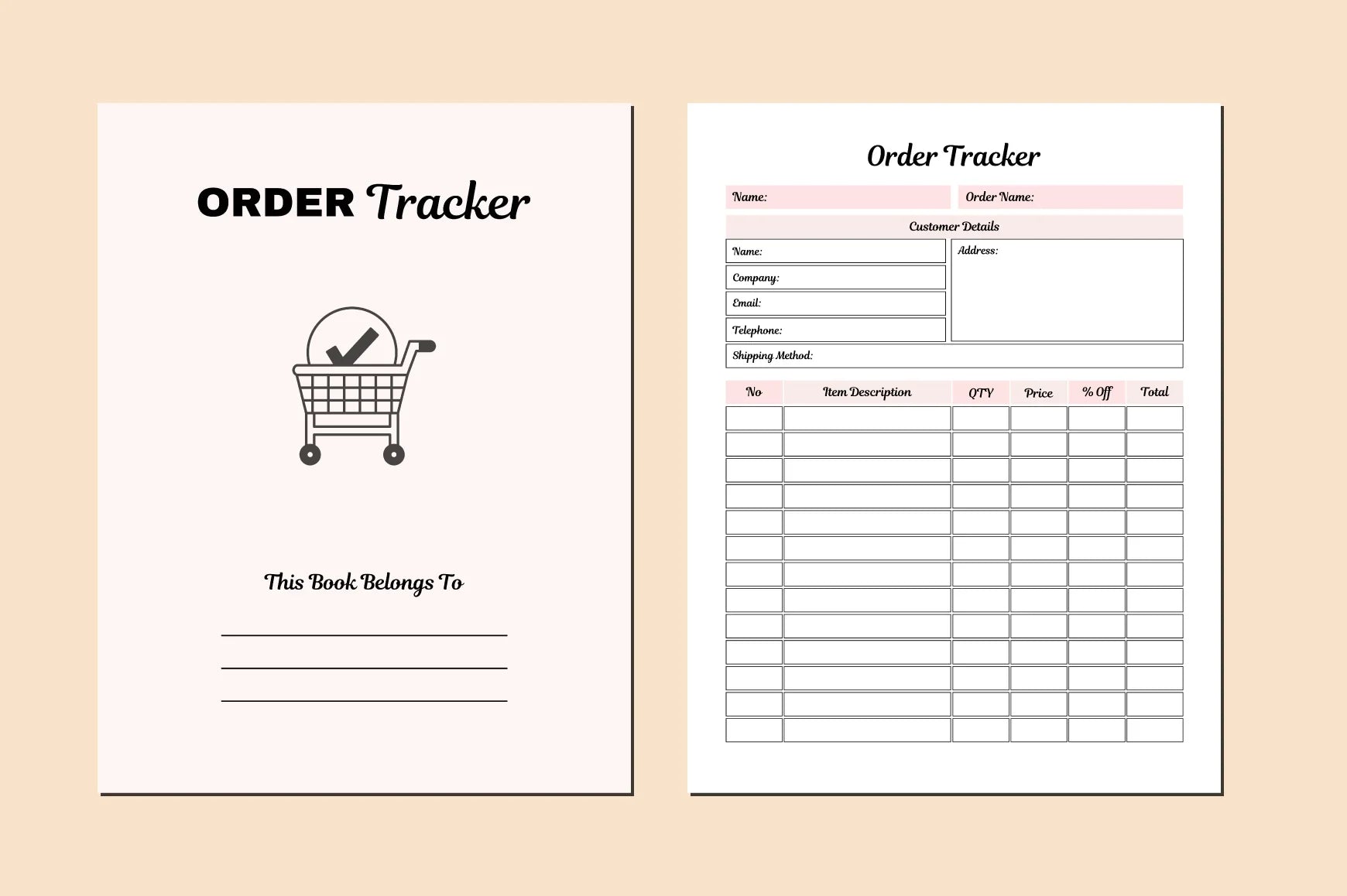 Order Tracker Planner  Bundle - CraftNest - Digital Crafting and Art