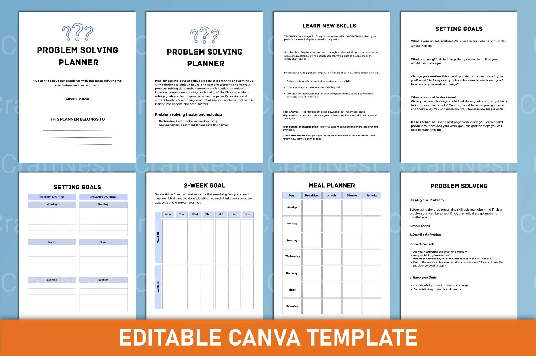 Effective Problem Solving Planner - CraftNest - Digital Crafting and Art