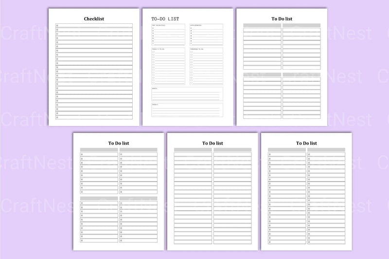 Mega To-Do List Planner - CraftNest - Digital Crafting and Art