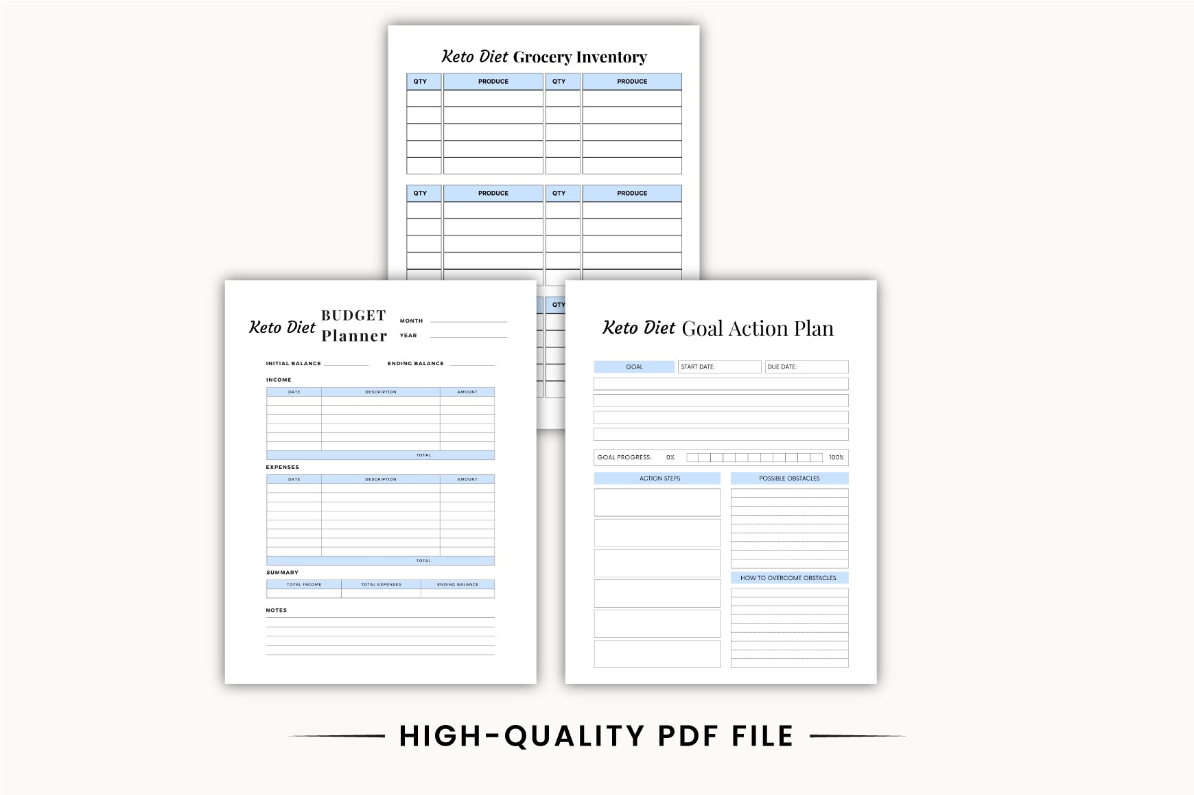 Keto Lifestyle Planner
