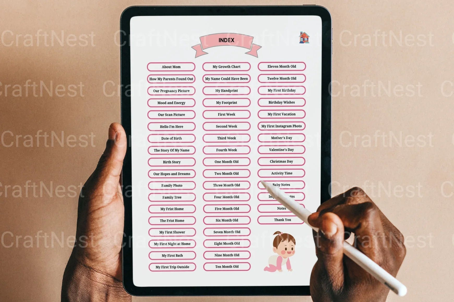 Baby Memory Book: Cherish Every Milestone - CraftNest - Digital Crafting and Art