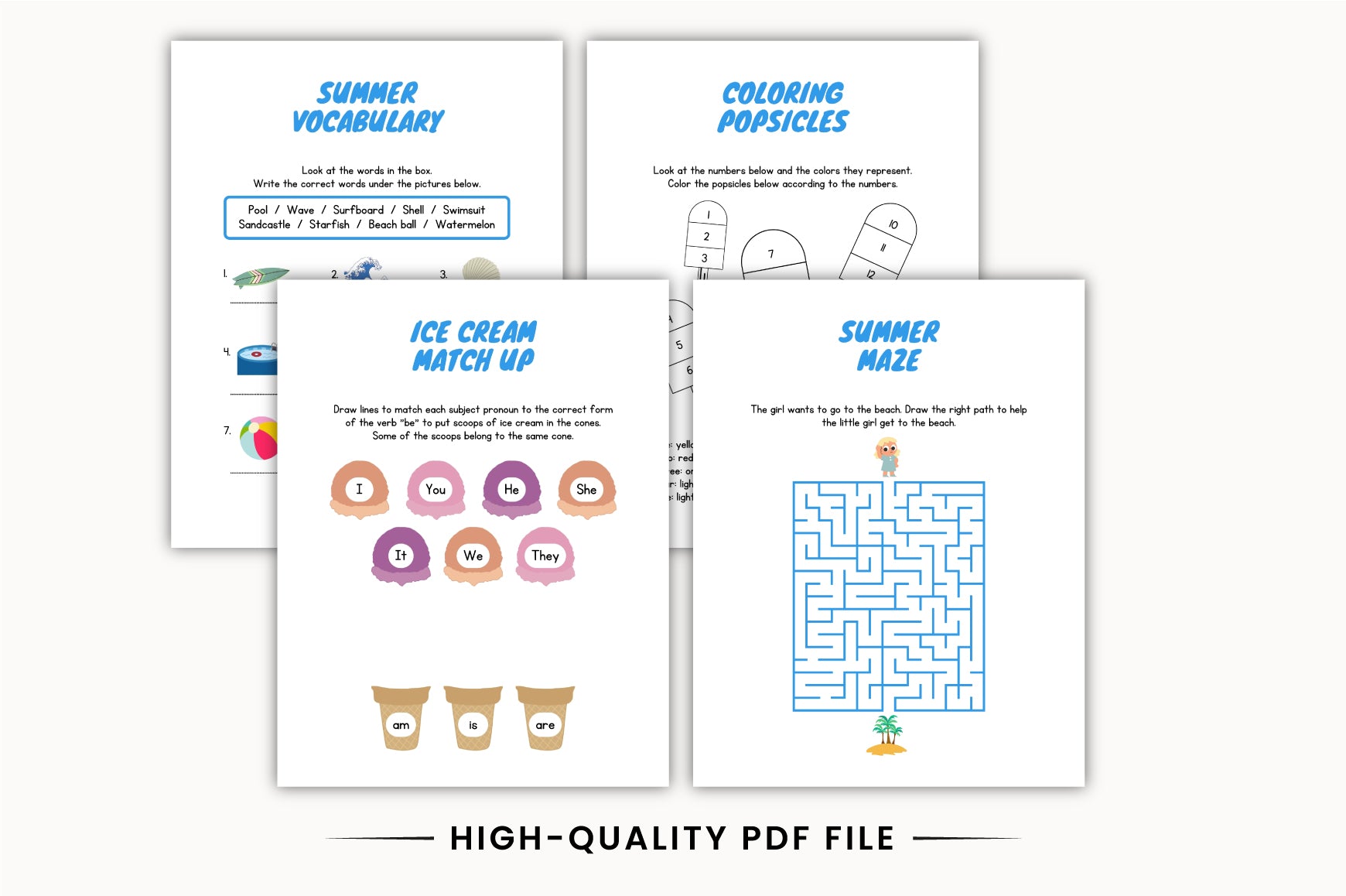Summer Learning Booklet Planner