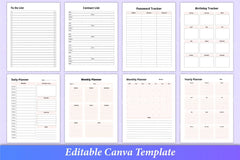 Ultimate Planner Template Canva - CraftNest - Digital Crafting and Art