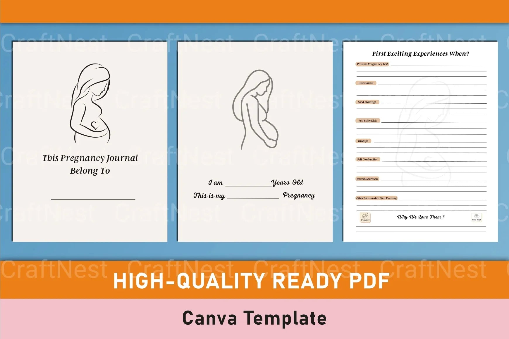 Pregnancy Journey with Canva - CraftNest - Digital Crafting and Art
