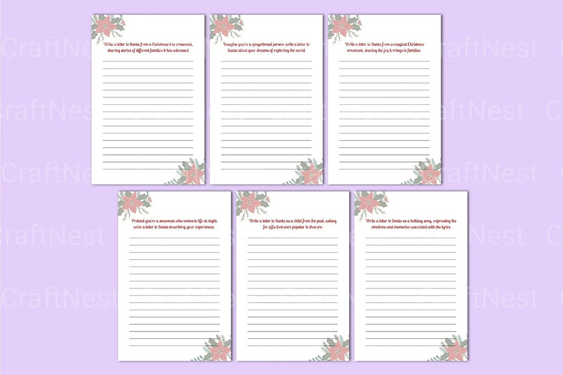 Creative Letters to Santa with Writing Prompts - CraftNest - Digital Crafting and Art