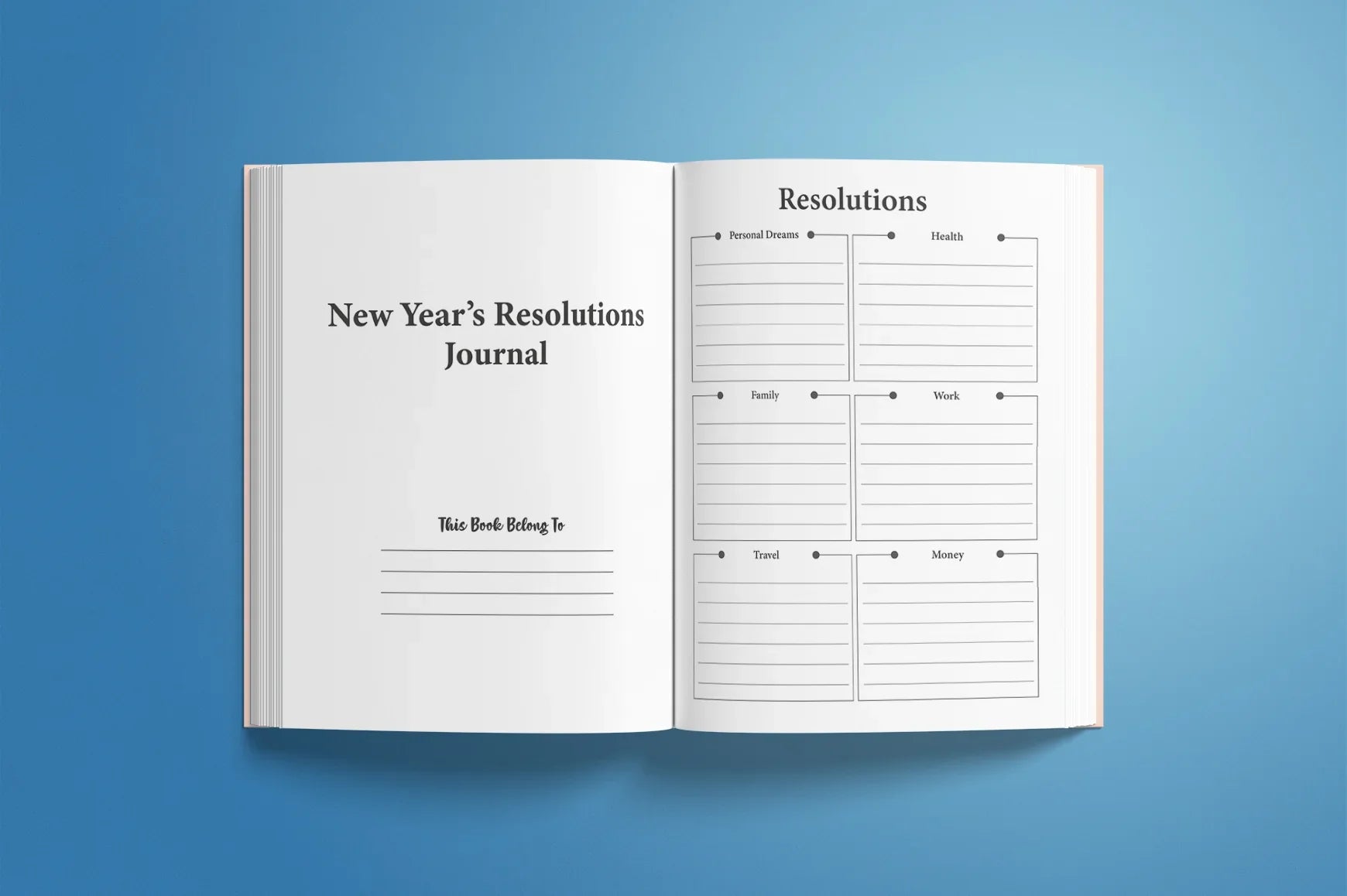 New Year Resolutions Planner - CraftNest - Digital Crafting and Art