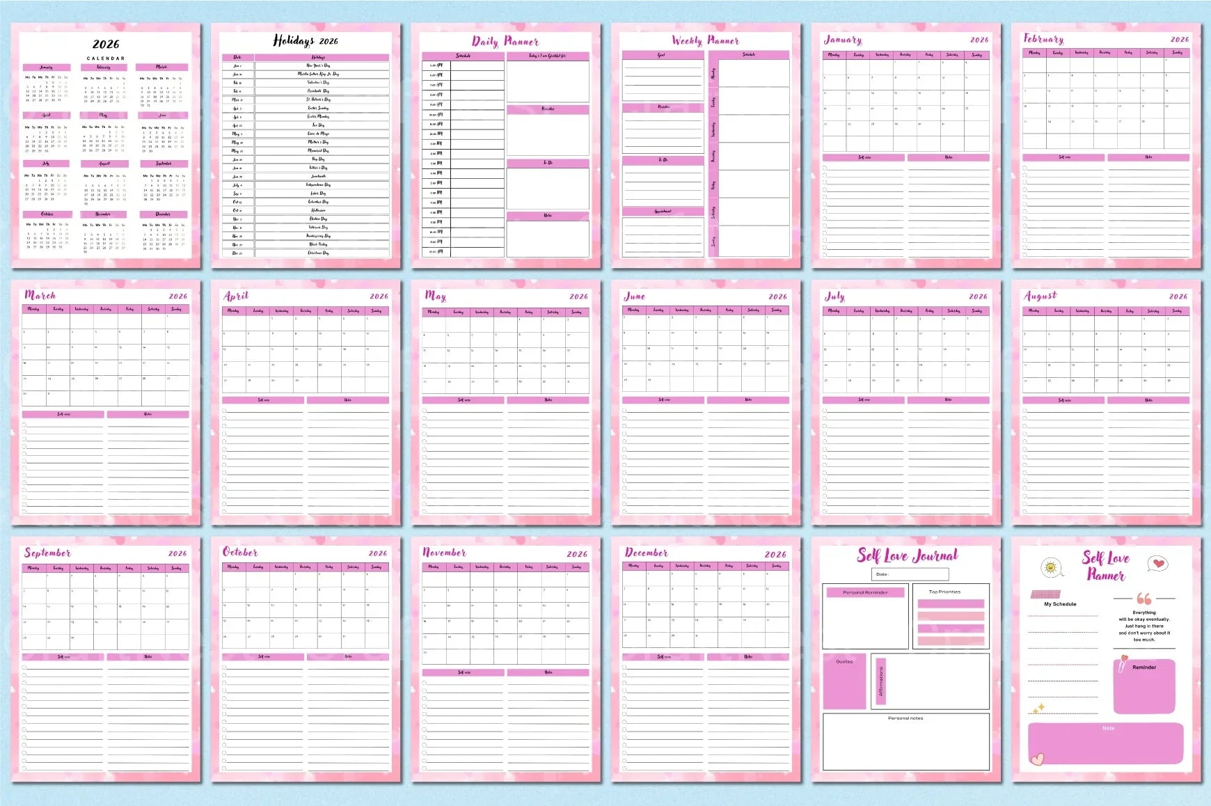 Self Love Workbook for Personal Growth - CraftNest - Digital Crafting and Art