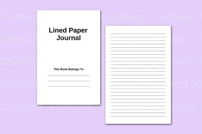 Lined 6x9 Notebook - CraftNest - Digital Crafting and Art