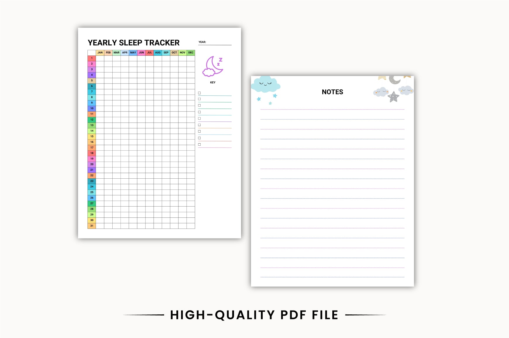 Monthly Sleep Planner