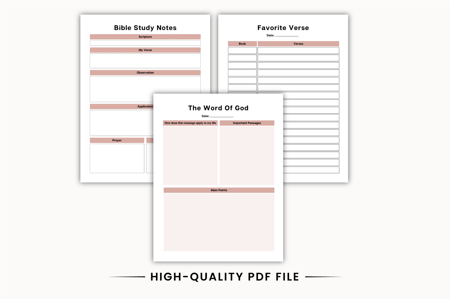 Faith Devotional Planner
