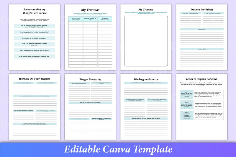 PTSD Trauma Processing Workbook - CraftNest - Digital Crafting and Art