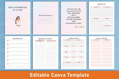Self Confidence Planner for Personal Growth - CraftNest - Digital Crafting and Art