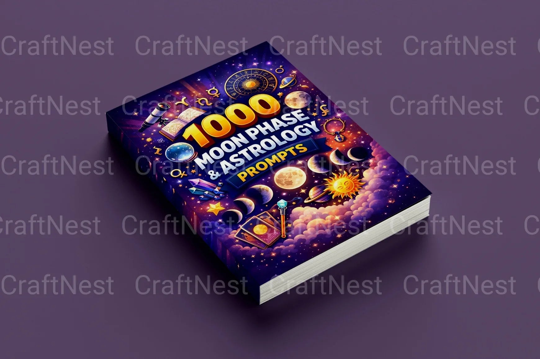 Moon Phase Astrology Prompts for Creative Inspiration - CraftNest - Digital Crafting and Art