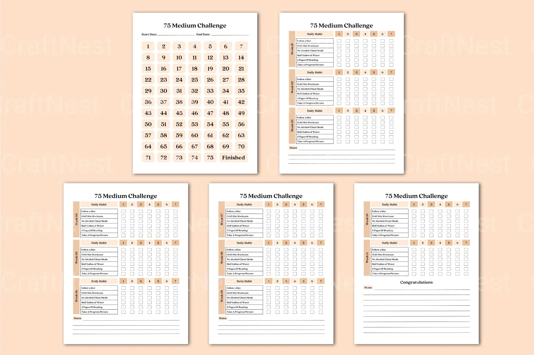 Medium Challenge Tracker: Stay Organized and Motivated - CraftNest - Digital Crafting and Art