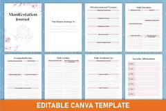 Manifestation Canva Template for Creative Designs - CraftNest - Digital Crafting and Art