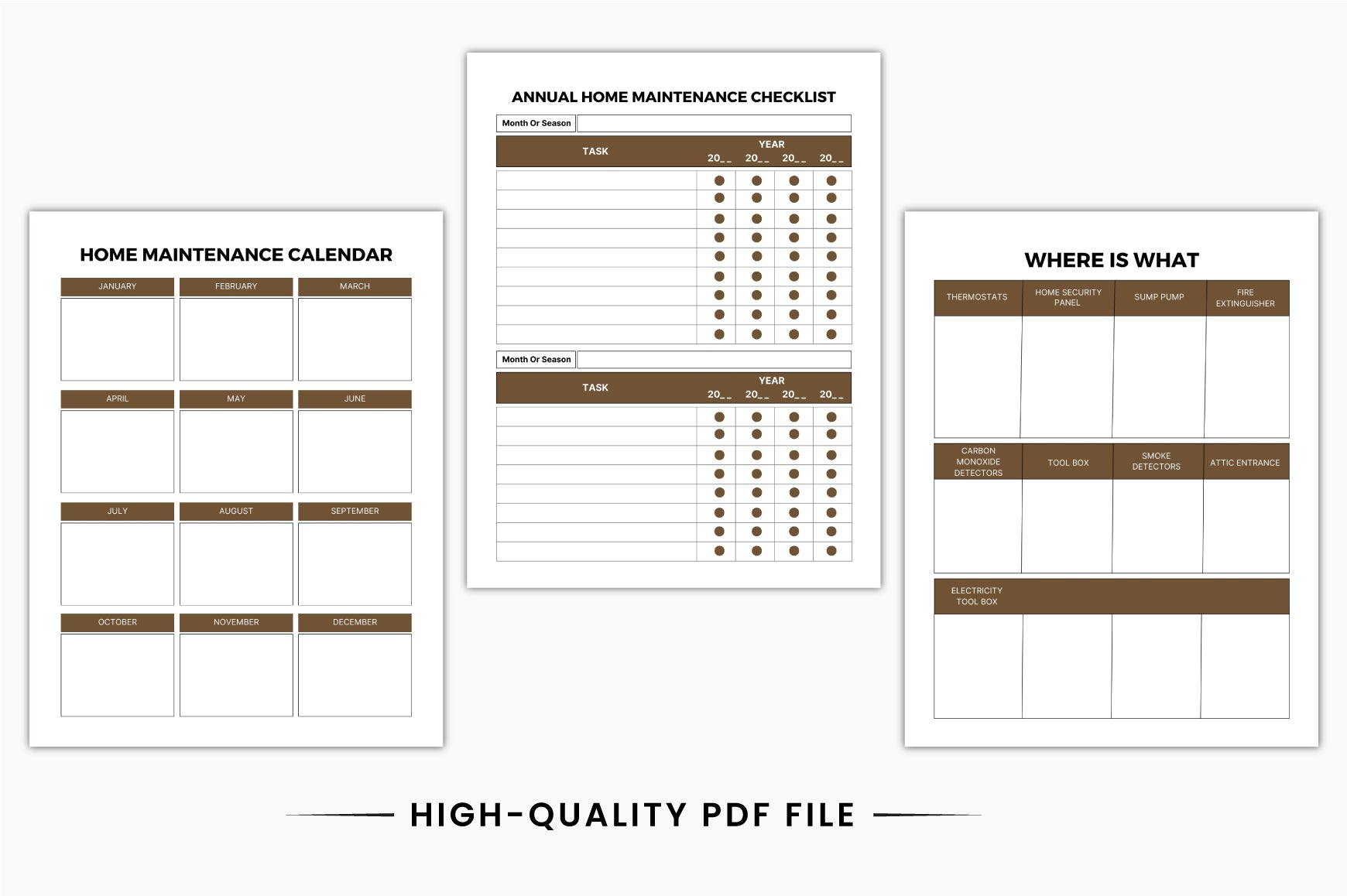 Household Maintenance Planner