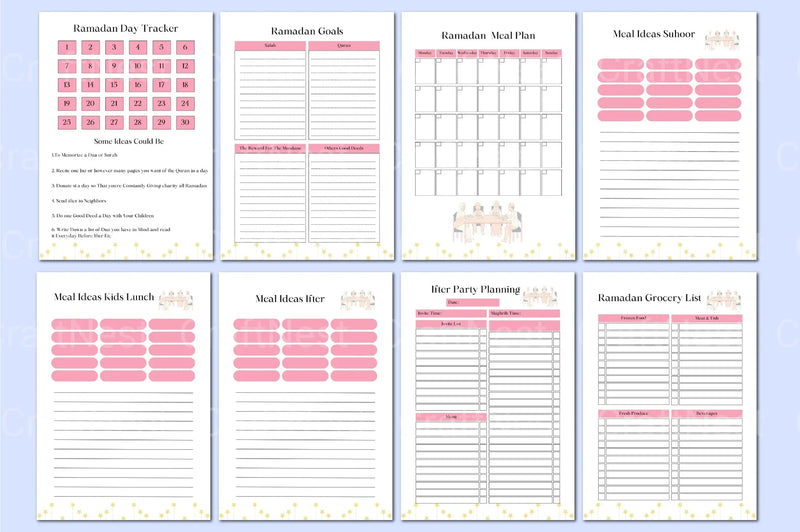 Ramadan Planner Template on Canva - CraftNest - Digital Crafting and Art